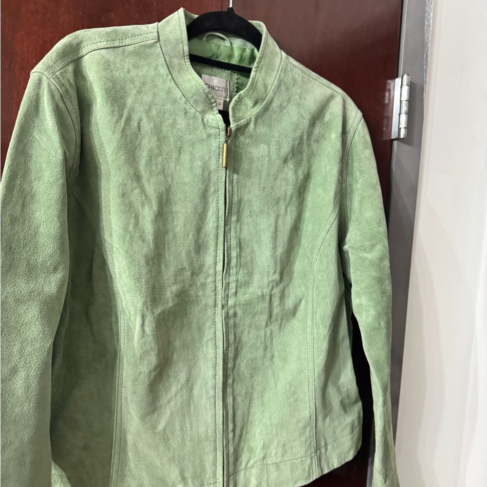 Chico's Light Green Utility Jacket - image 4